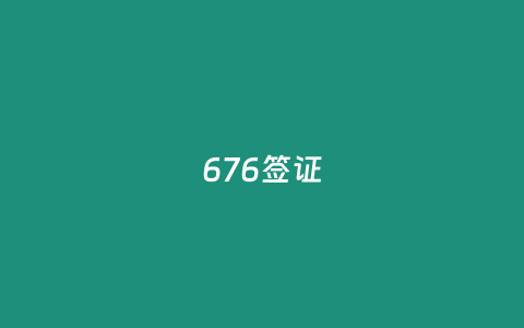676签证